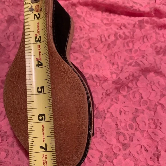 Azura Leather Slide Flower Wedge - Picture 5 of 5